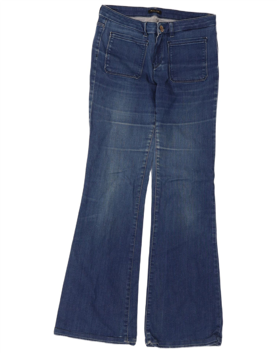 Massimo Dutti Blugi evazați pentru femei EU 40 Medium L30 L33 Bumbac albastru