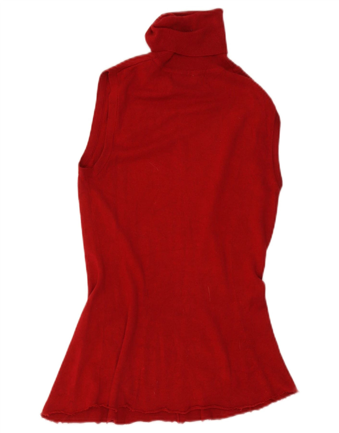Vesta Zara Femei Tank Top UK 12 Medium Red Rayon