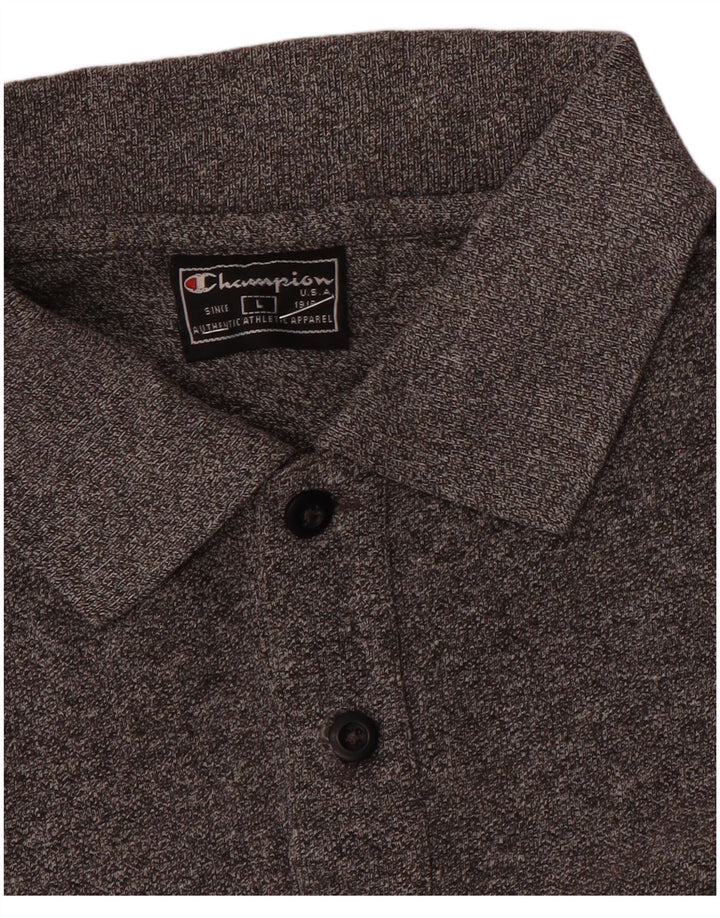 Tricou polo Champion pentru bărbați, mare, gri cu pete