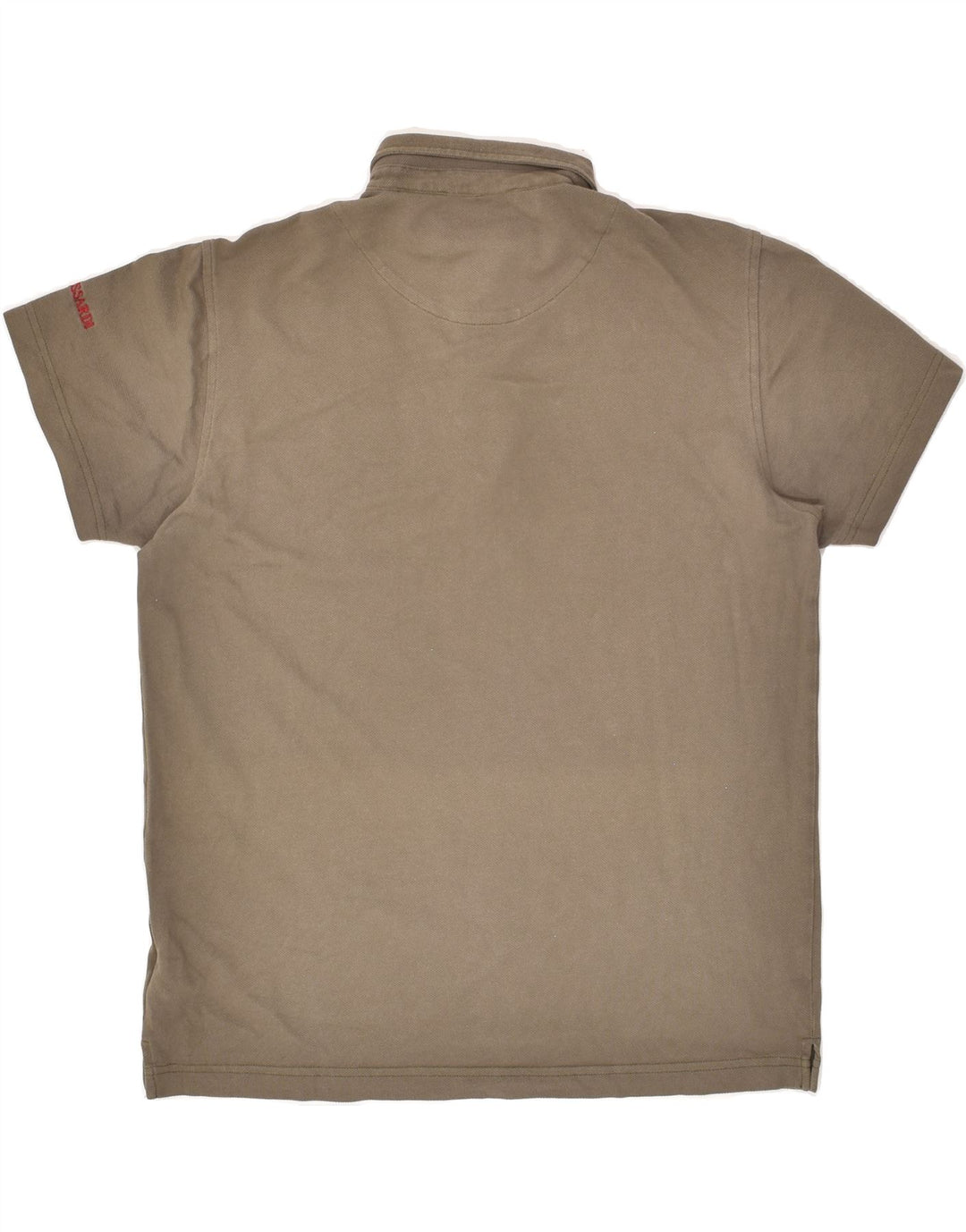 TRUSSARDI Mens Polo Shirt Large Grey Cotton | Vintage Trussardi | Thrift | Second-Hand Trussardi | Used Clothing | Messina Hembry 