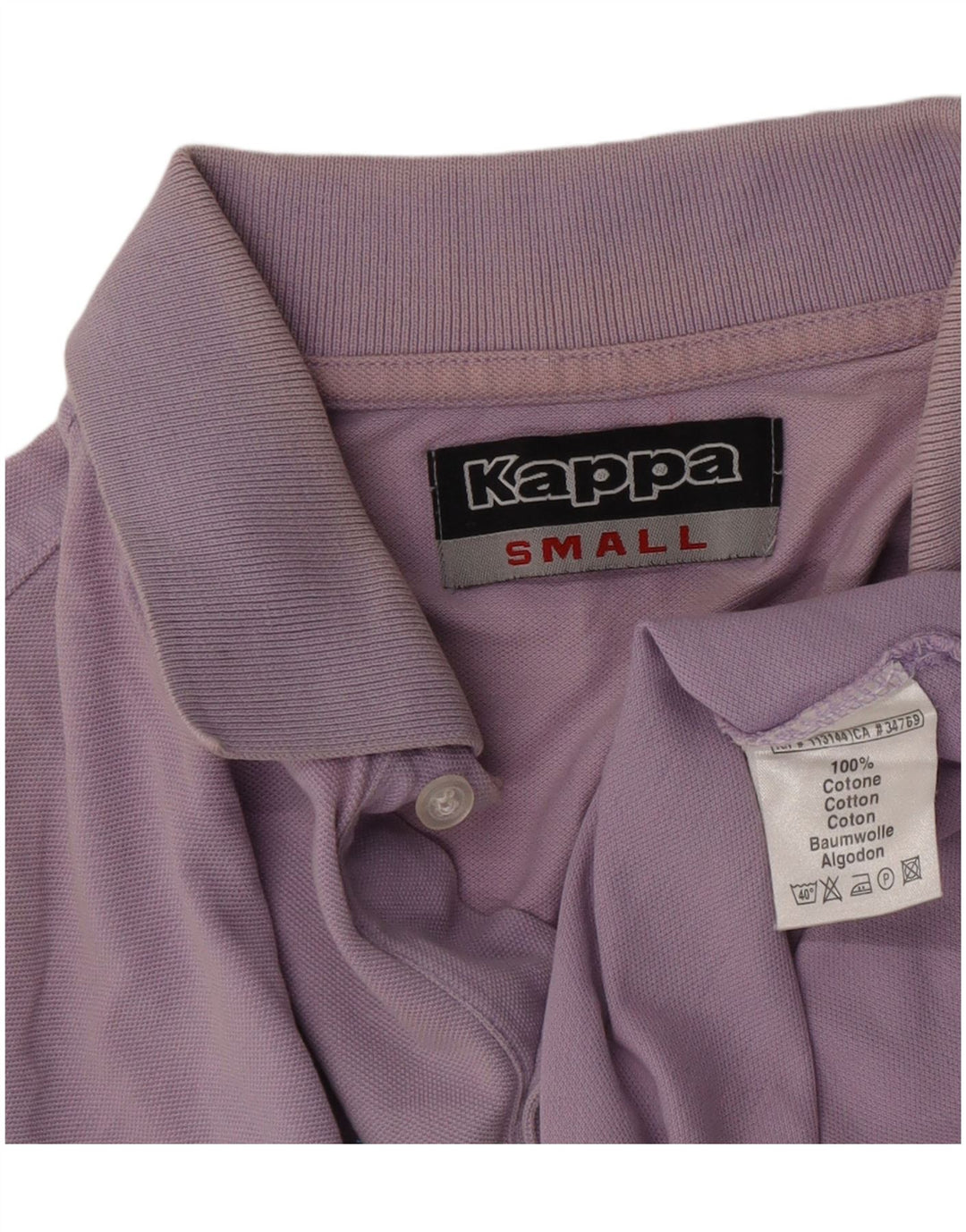 Cămașă polo pentru bărbați Kappa Bumbac violet mic