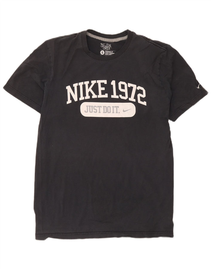 Tricou grafic Nike pentru bărbați, cu croiala standard Top mare, gri
