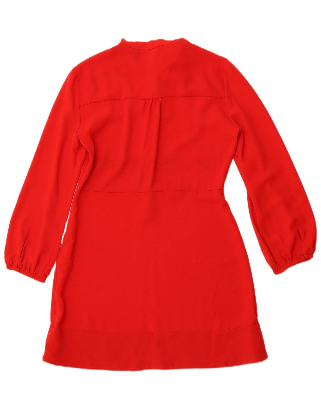 Rochie A-Line cu mânecă lungă ZARA UK 12 Poliester roșu mediu