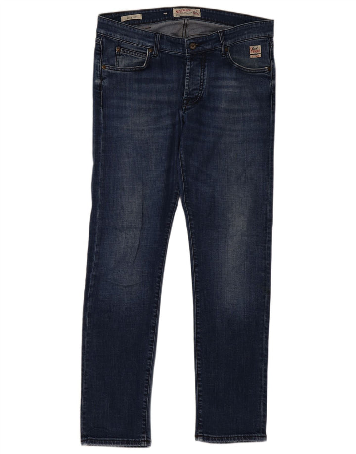 Blugi slim pentru femei Roy Rogers W36 L32 bumbac albastru