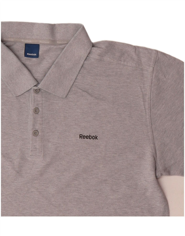 Tricou polo pentru bărbați Reebok XL bumbac gri