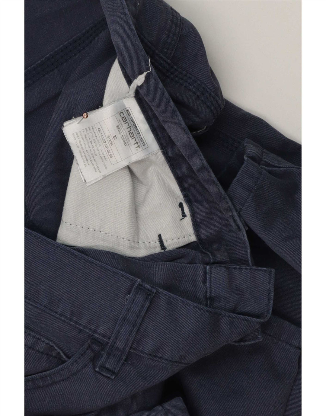 Pantaloni scurți casual pentru bărbați Carhartt W32, bumbac, albastru bleumarin mediu