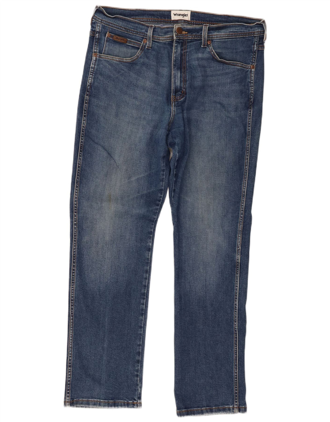 Blugi drepti pentru bărbați Wrangler W36 L30 albastru