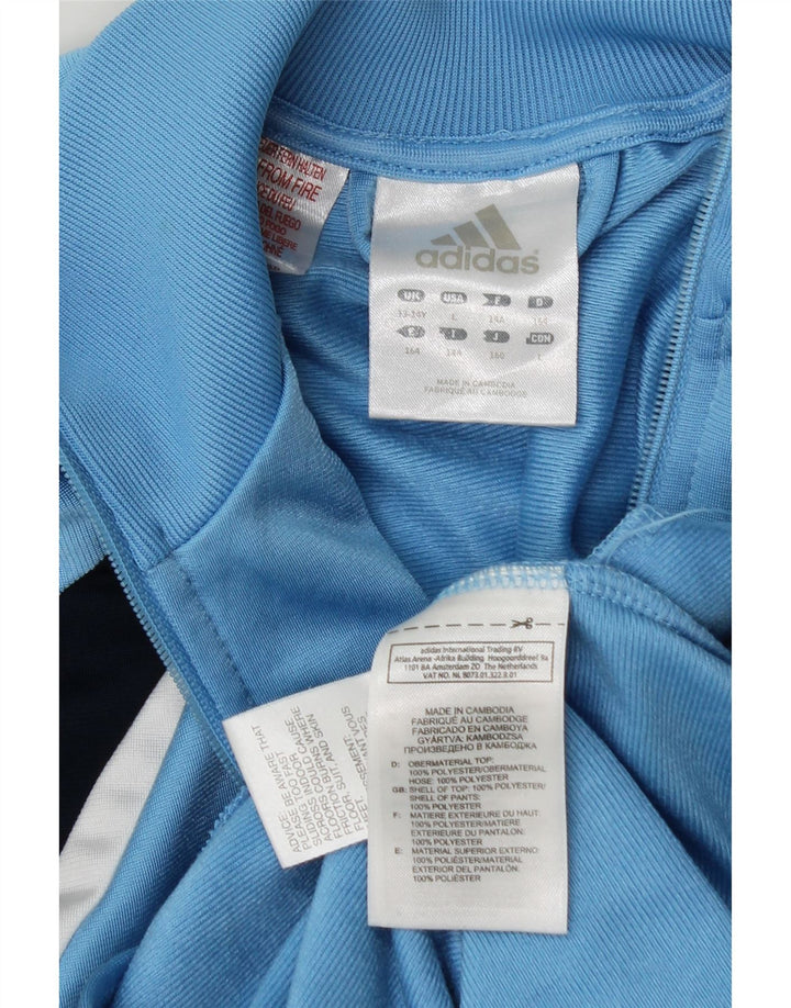 Jachetă de trening pentru băieți Adidas 13-14 ani, albastru, poliester