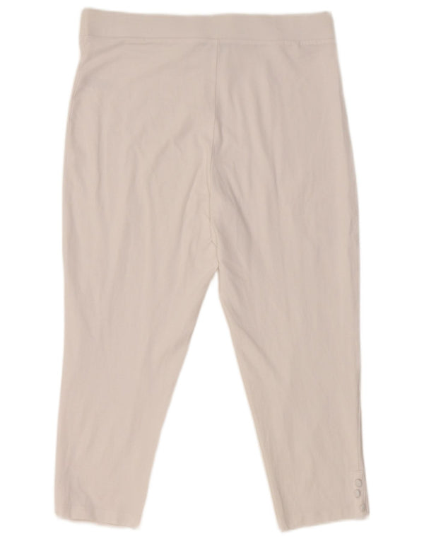 Leggings Capri pentru femei M&Co UK 14, mare, alb, bumbac