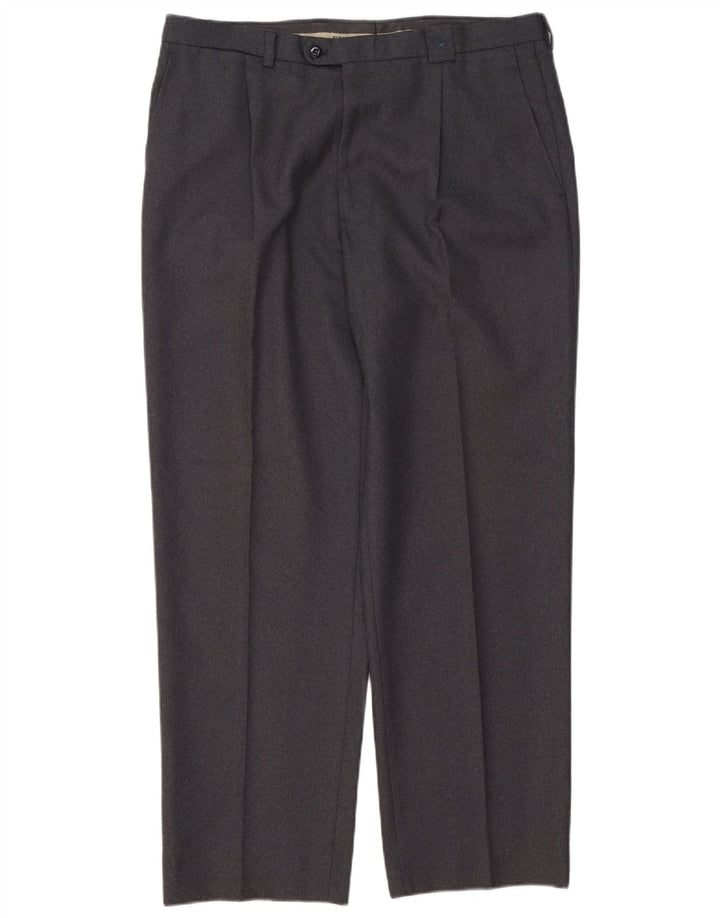 Pantaloni de costum pentru bărbați Burberry IT 46 Small W34 L30 Gri Poliester