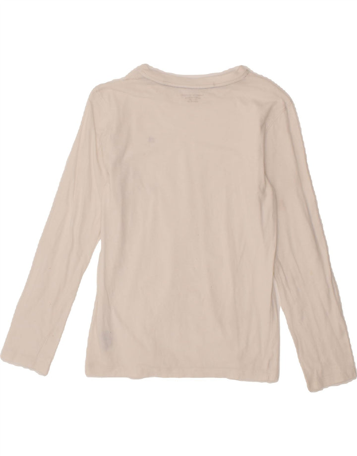 TOMMY HILFIGER Boys Top Long Sleeve 12-13 Years White Cotton Vintage Tommy Hilfiger and Second-Hand Tommy Hilfiger from Messina Hembry 