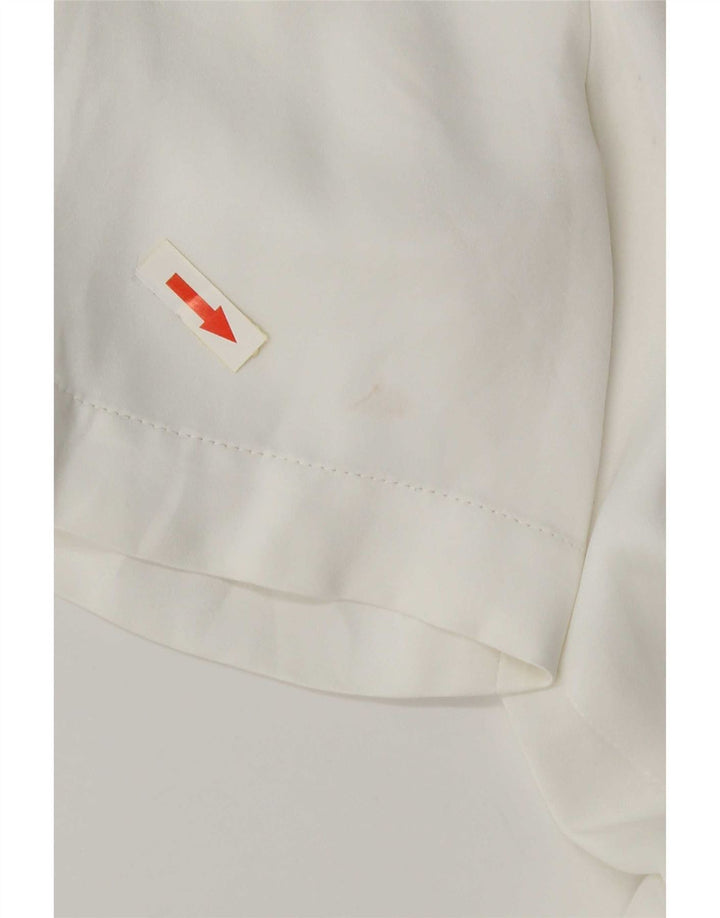 Cămașă cu mânecă scurtă pentru femei Zara UK 14 Medium White Viscose