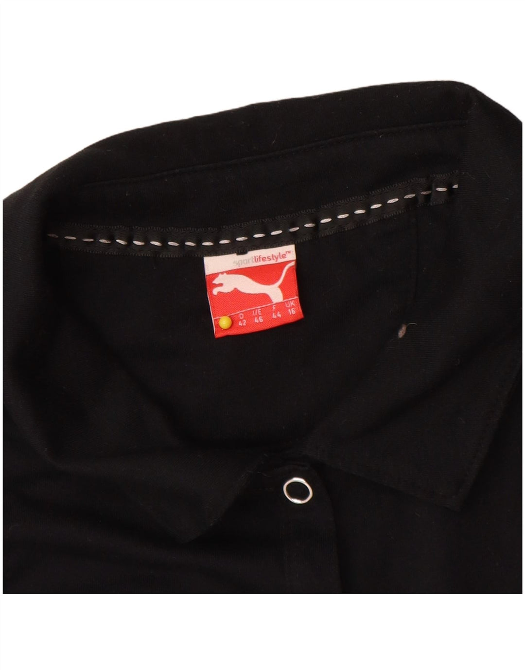 Tricou polo Puma pentru femei UK 16 Large Black