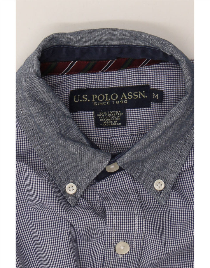U.S. POLO ASSN. Mens Shirt Medium Blue Gingham Cotton Vintage U.S. Polo Assn. and Second-Hand U.S. Polo Assn. from Messina Hembry 