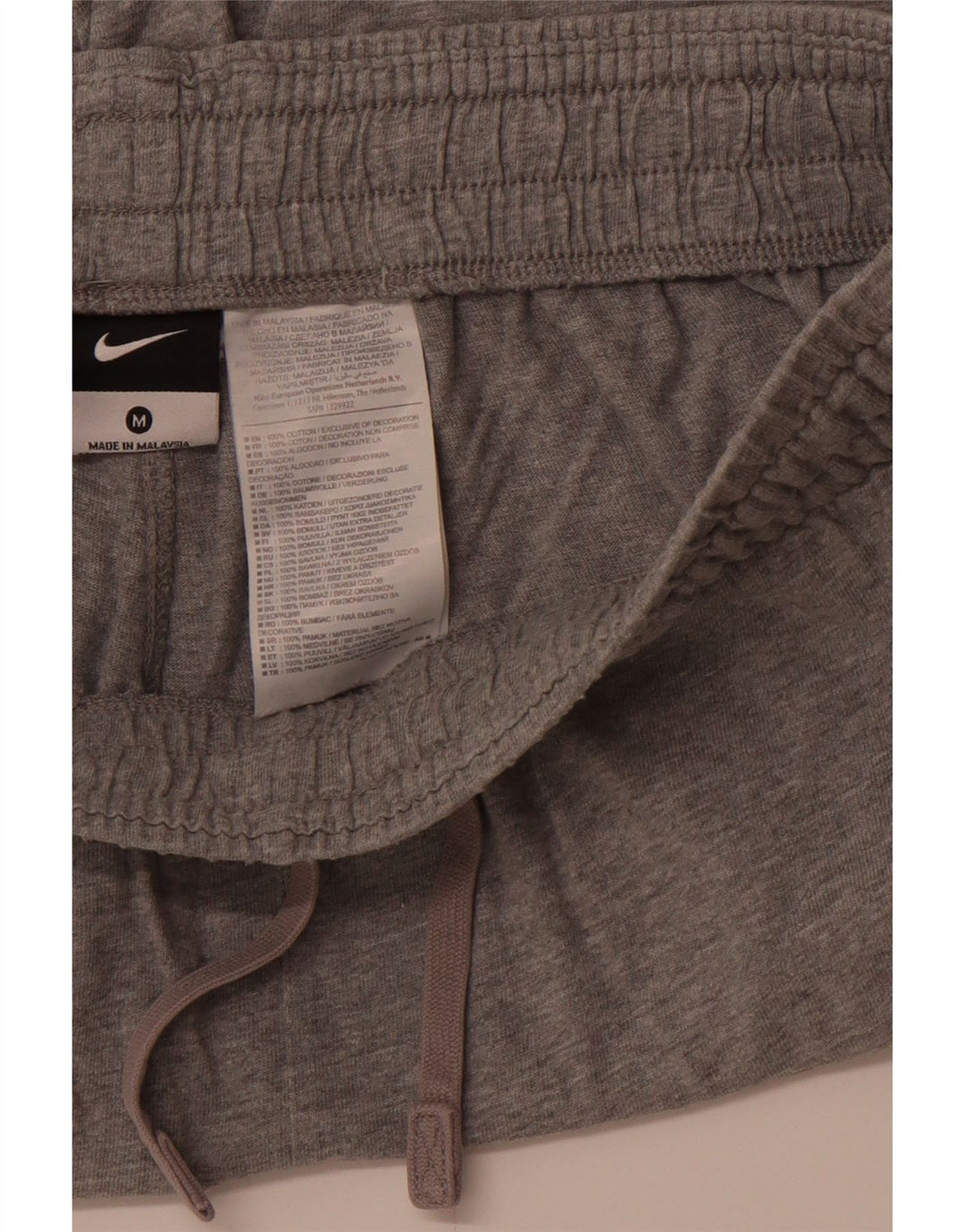 Pantaloni scurți sport NIKE pentru bărbați, bumbac gri mediu