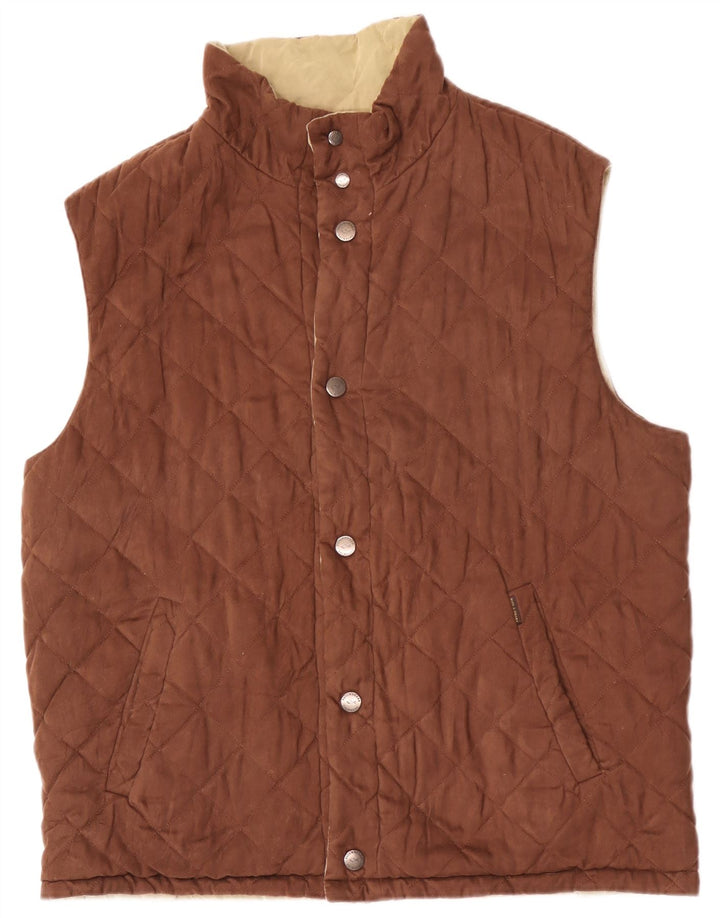 Paul & Shark Gilet matlasat pentru bărbați UK 40 Large Brown