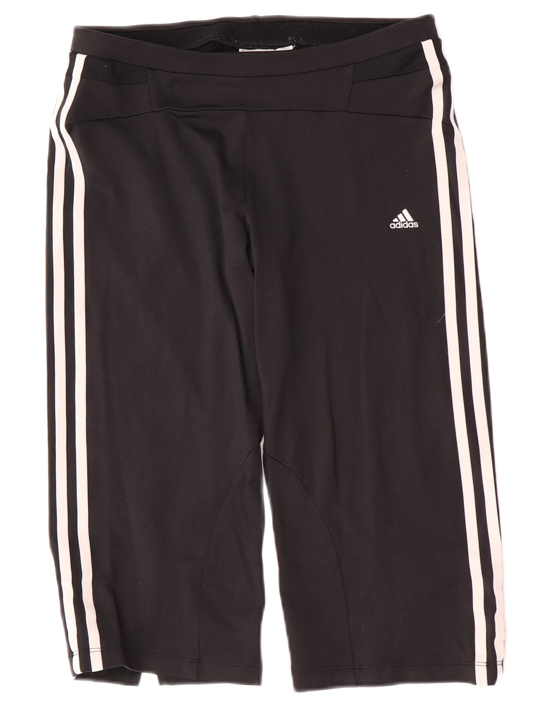 Pantaloni de trening Adidas Capri pentru femei UK 12 Medium Black Nylon