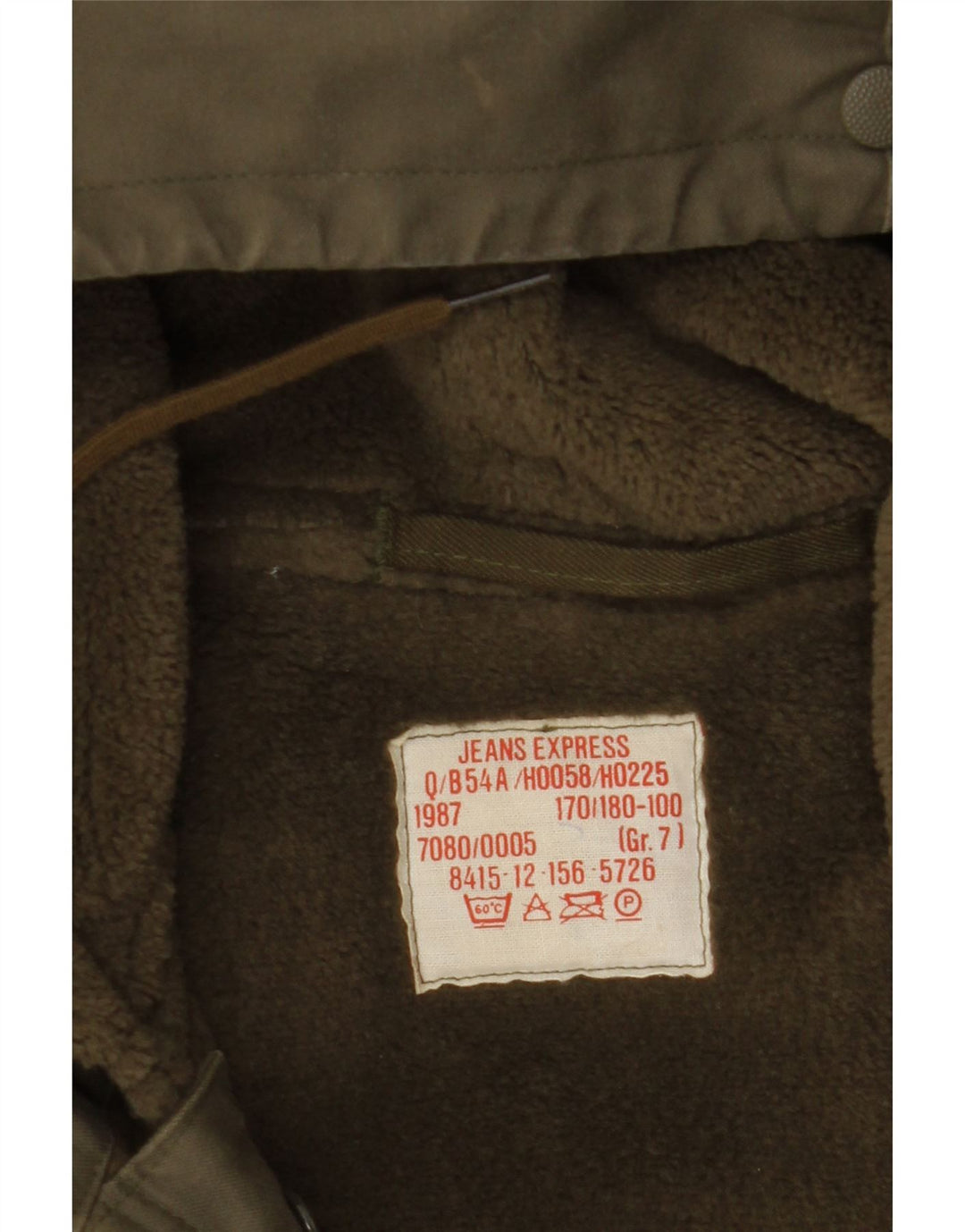 Jachetă parka militară cu glugă pentru bărbați VINTAGE UK 40 mare verde