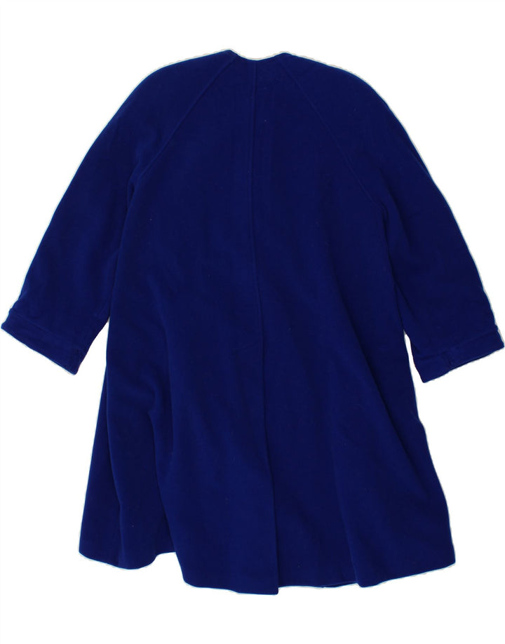 MARIA GRAZIA SEVERI Womens Overcoat UK 14 Large Blue Wool Vintage Maria Grazia Severi and Second-Hand Maria Grazia Severi from Messina Hembry 