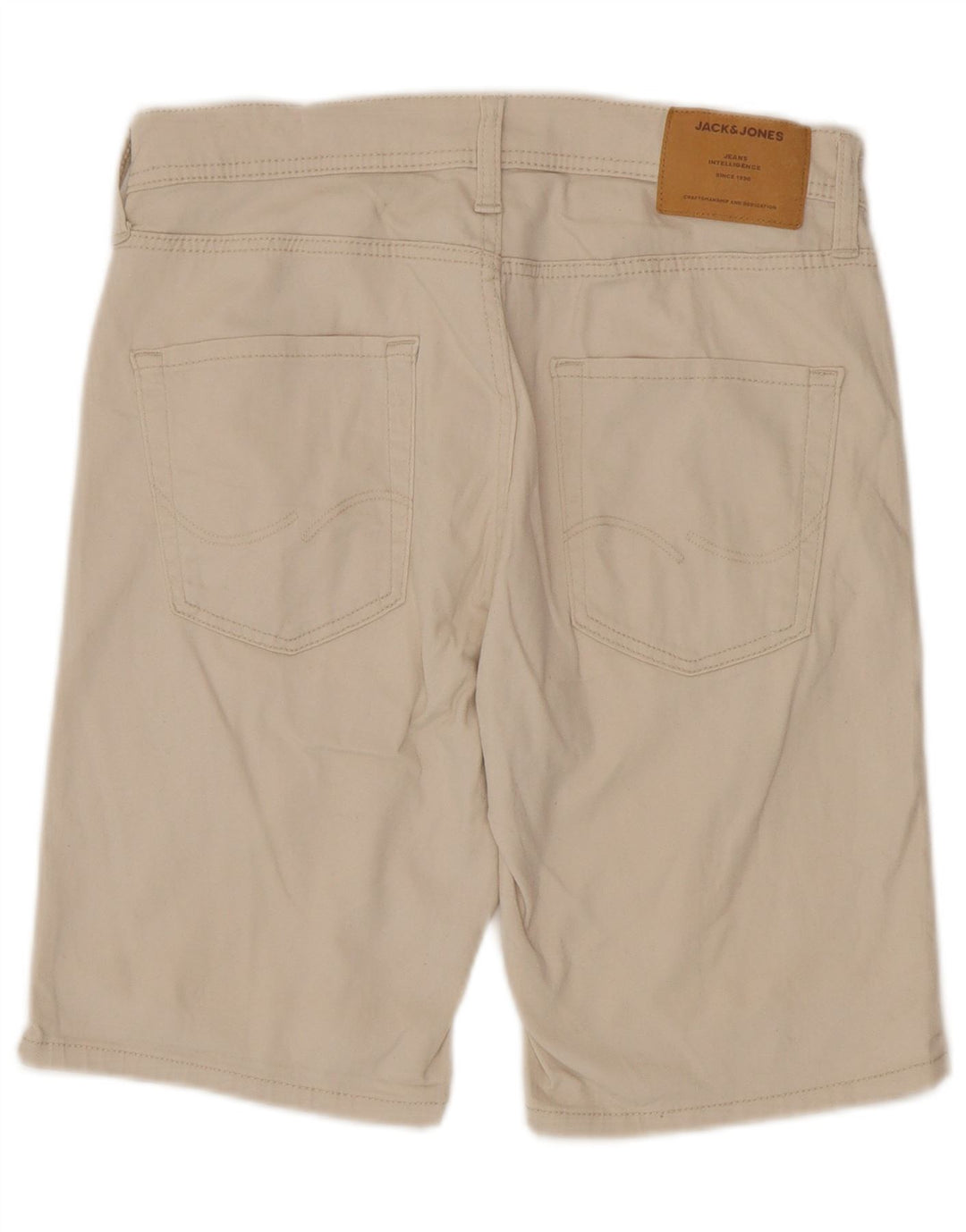 Jack & Jones Pantaloni scurți obișnuiți pentru bărbați, mici W29, bumbac, bej