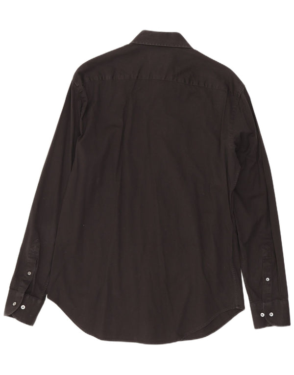 Cămașă pentru bărbați Emporio Armani Modern Fit Mărimea 40 15 3/4 Medium Negru