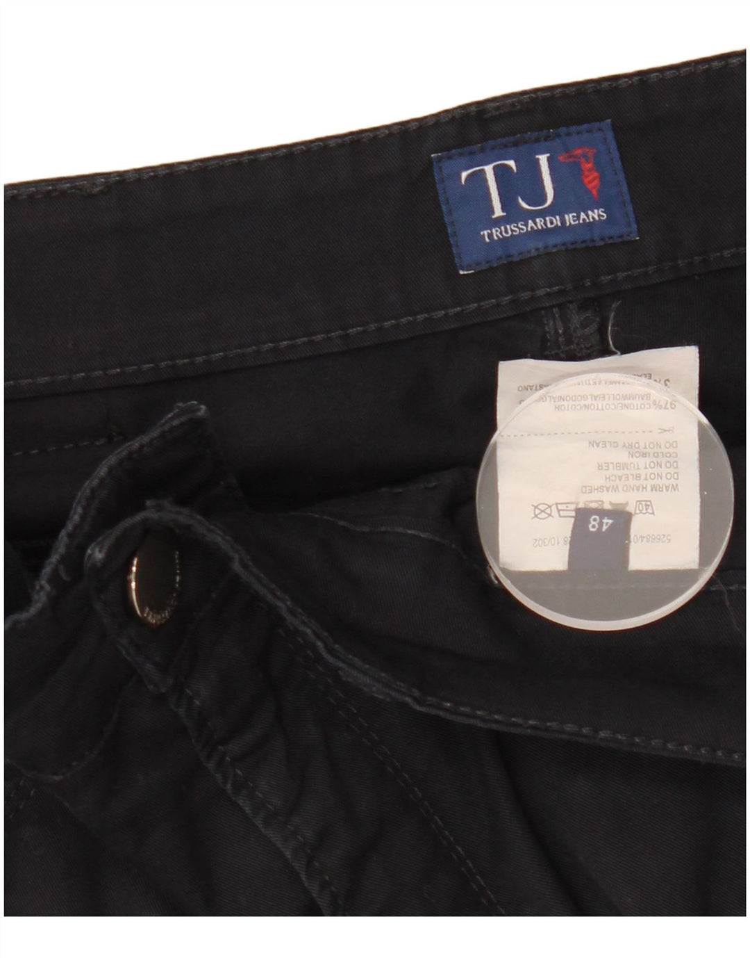 TRUSSARDI Pantaloni casual drepti pentru bărbați IT 48 Medium W32 L33 Bleumarin