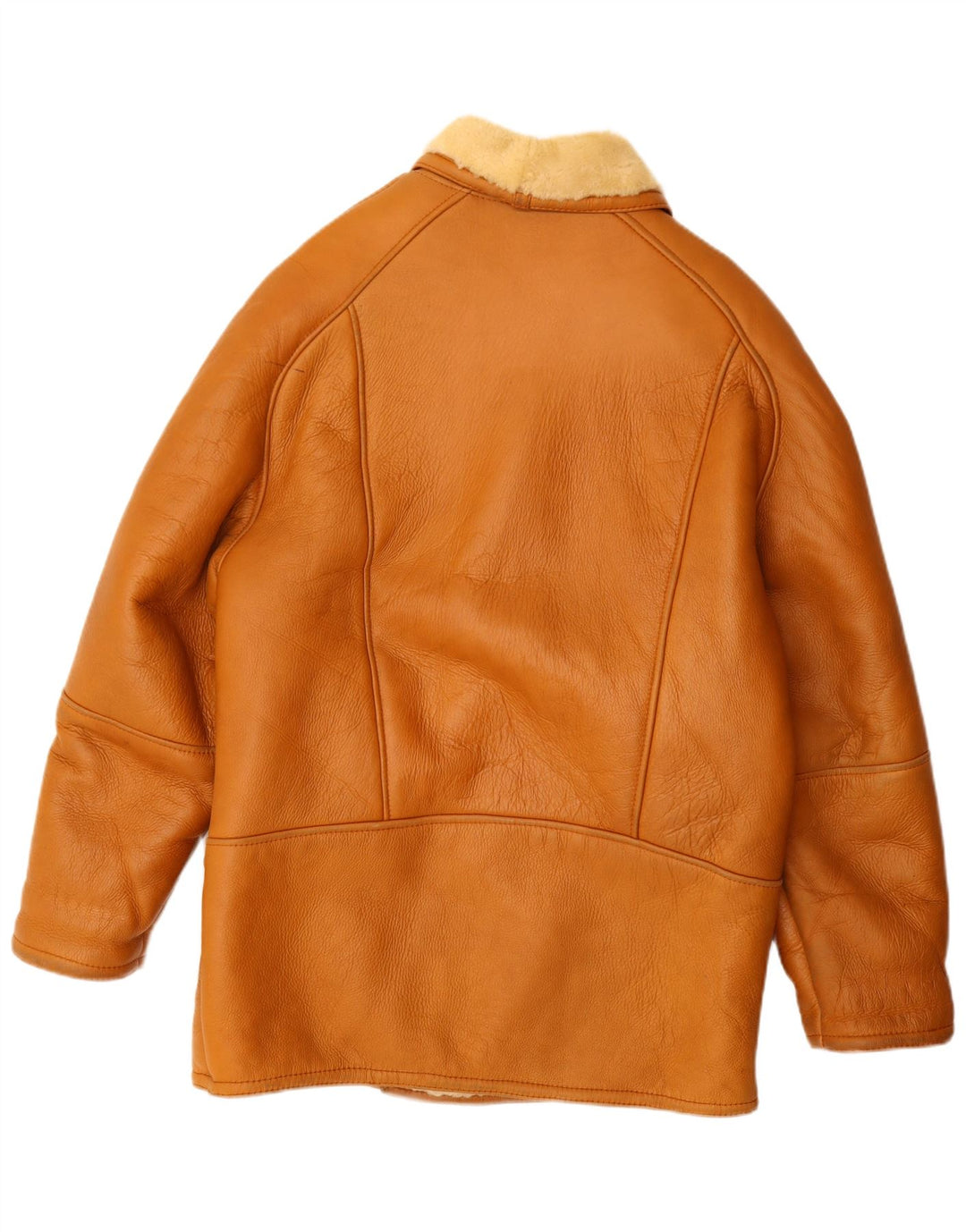 Jachetă vintage pentru bărbați din shearling UK 42 XL bej
