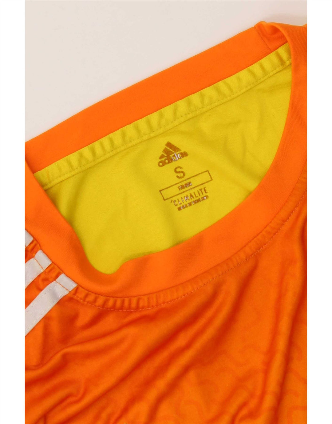 Tricou Adidas Climalite pentru bărbați Top mic portocaliu Colorblock