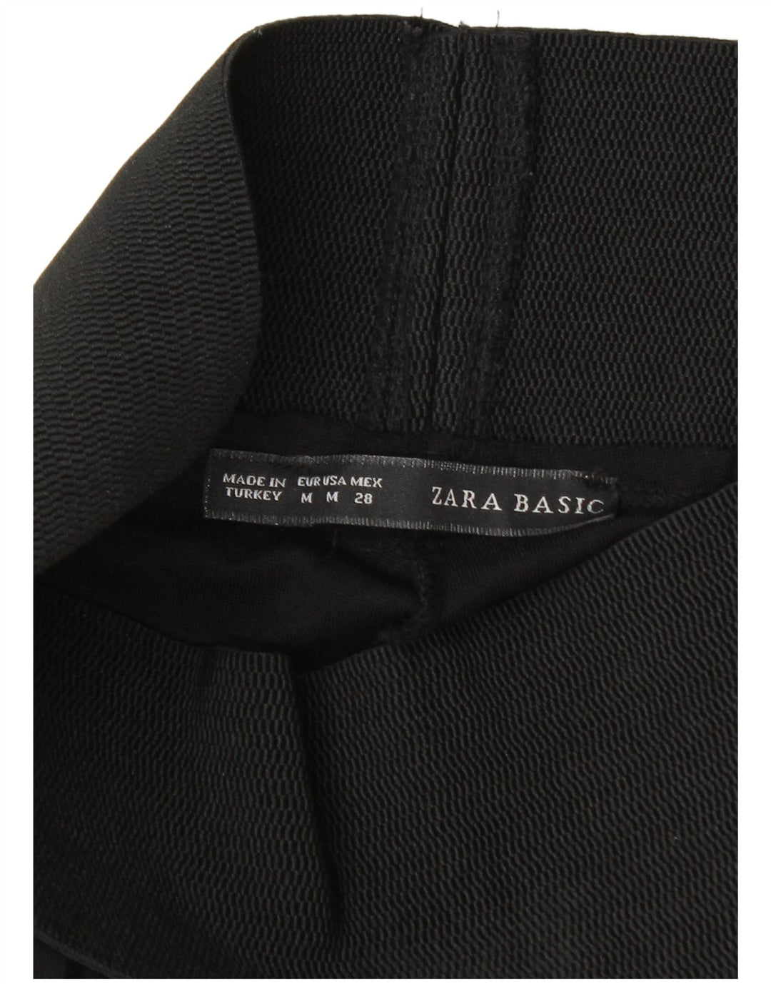 Leggings pentru femei Zara UK 12 Medium Black Animal Print