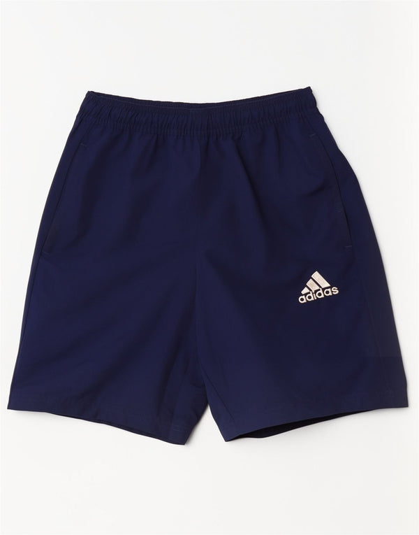 Pantaloni scurți sport obișnuiți pentru bărbați Adidas Sport mici, albastru marin