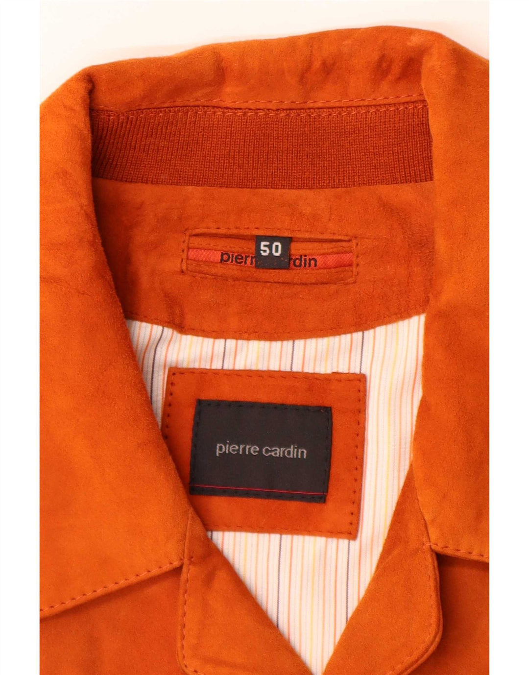 Jachetă de piele intoarsa pentru barbati Pierre Cardin IT 50 mare portocaliu din piele
