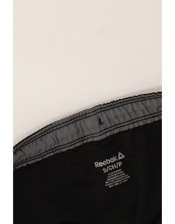 Pantaloni scurți sport grafic REEBOK pentru bărbați, negru, color block