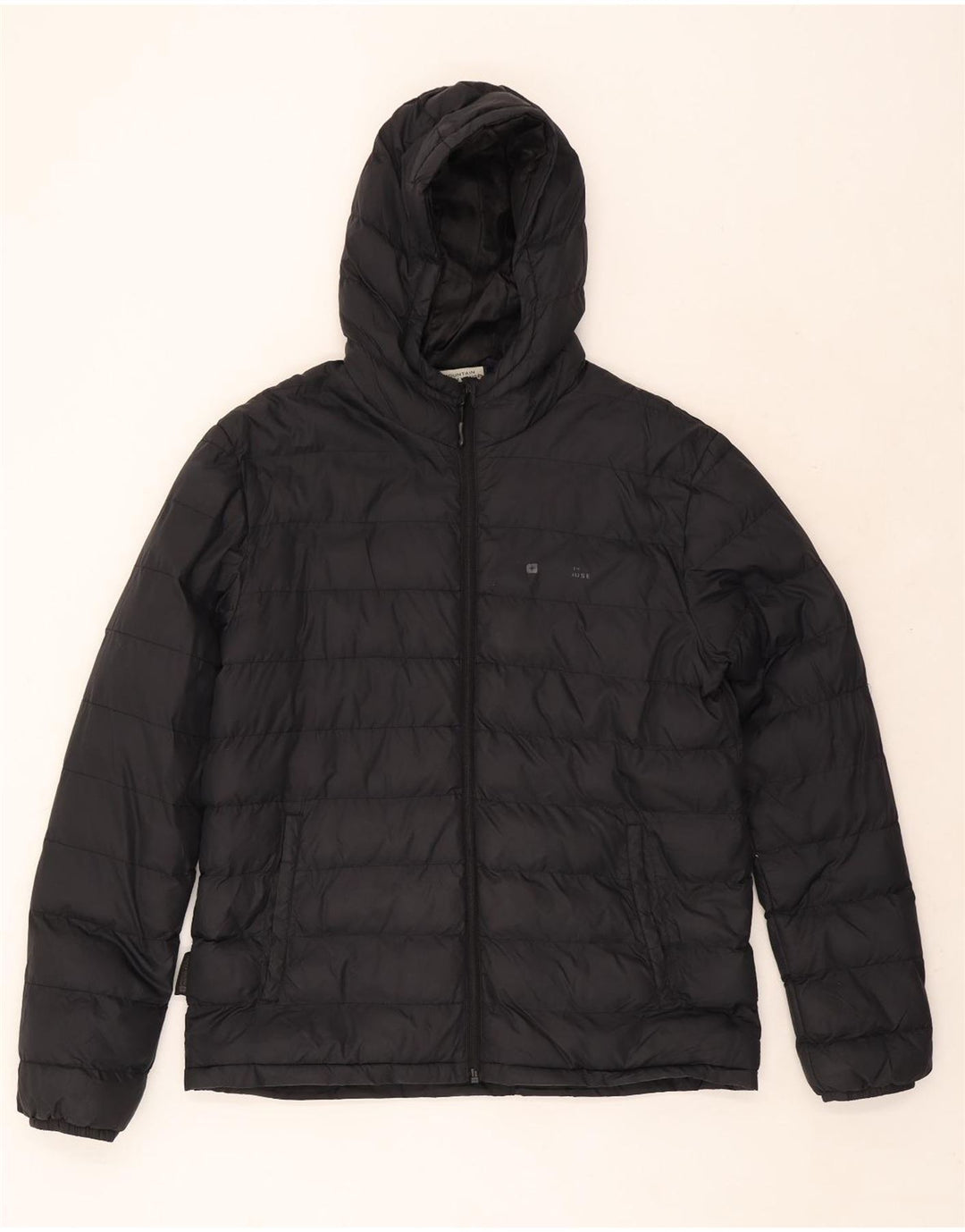 Jachetă căptușită cu glugă pentru bărbați Mountain Warehouse UK 40, mare, negru, nailon