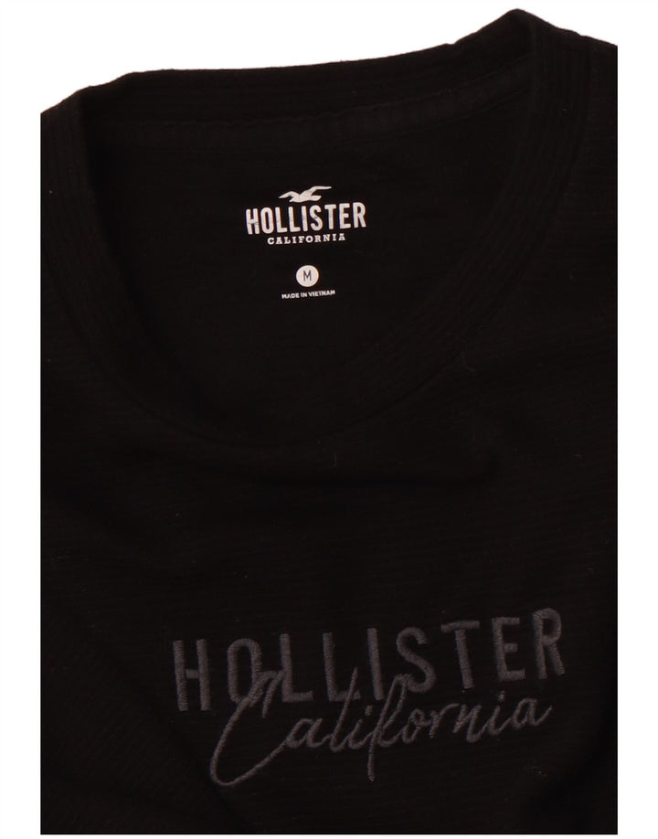 Top grafic HOLLISTER pentru bărbați cu mânecă lungă, mediu negru