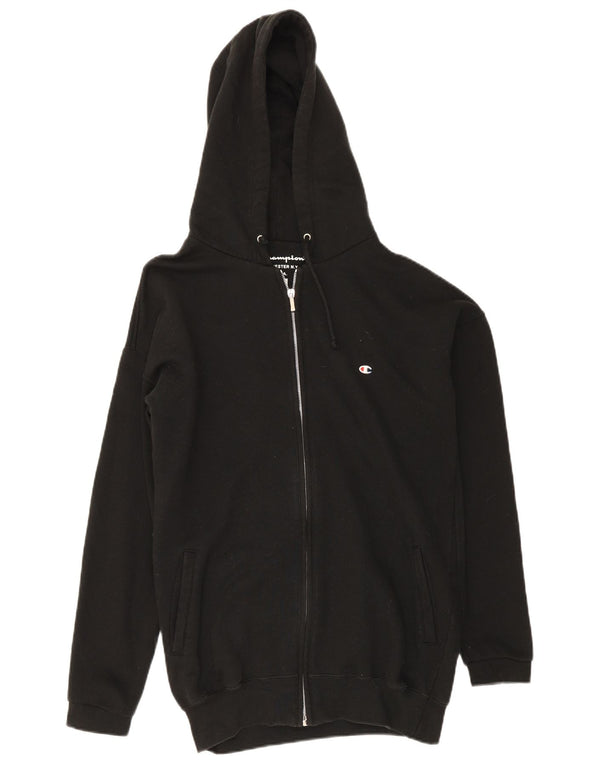 Pulover pentru bărbați Champion, cu fermoar, bumbac negru 2XL