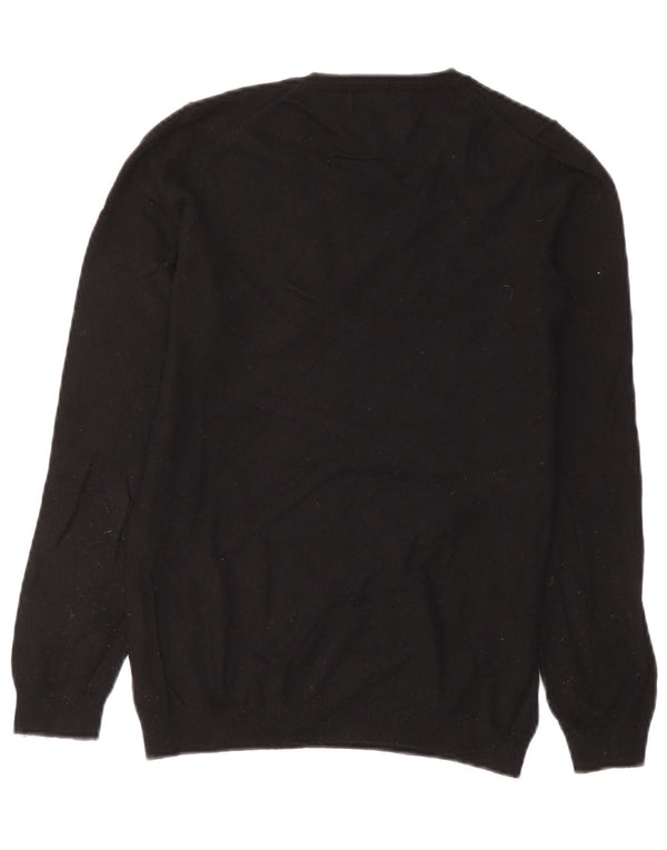 Pulover pentru femei Marks & Spencer cu decolteu în V UK 12 Medium Black Viscose