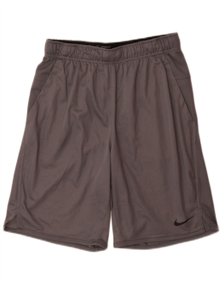 Pantaloni scurți sport Nike Dri Fit pentru bărbați, poliester mici, gri