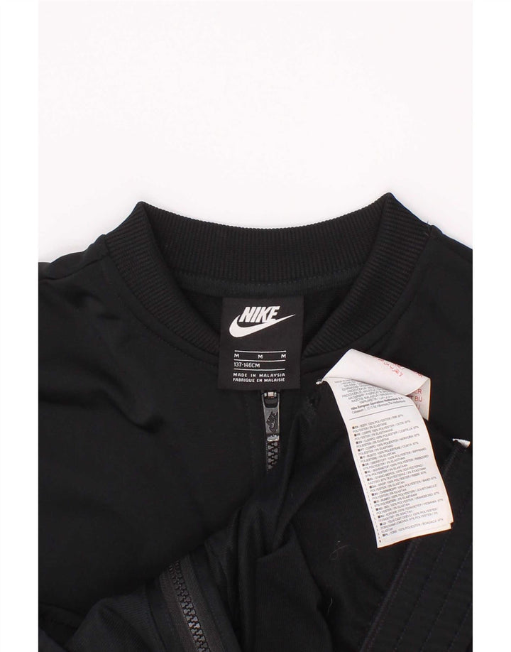 Jachetă de trening pentru fete Nike 10-11 ani, mediu negru, color block