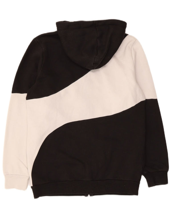 Pulover Puma pentru bărbați, cu fermoar, bumbac color bloc negru
