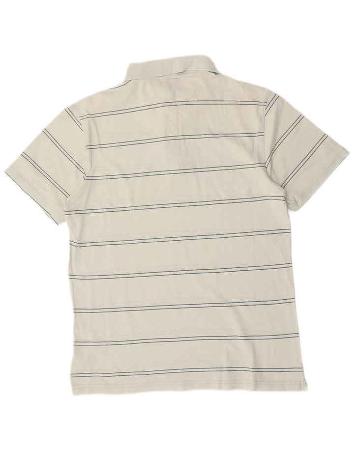 Tricou polo pentru bărbați ASICS, bumbac cu dungi albe medii