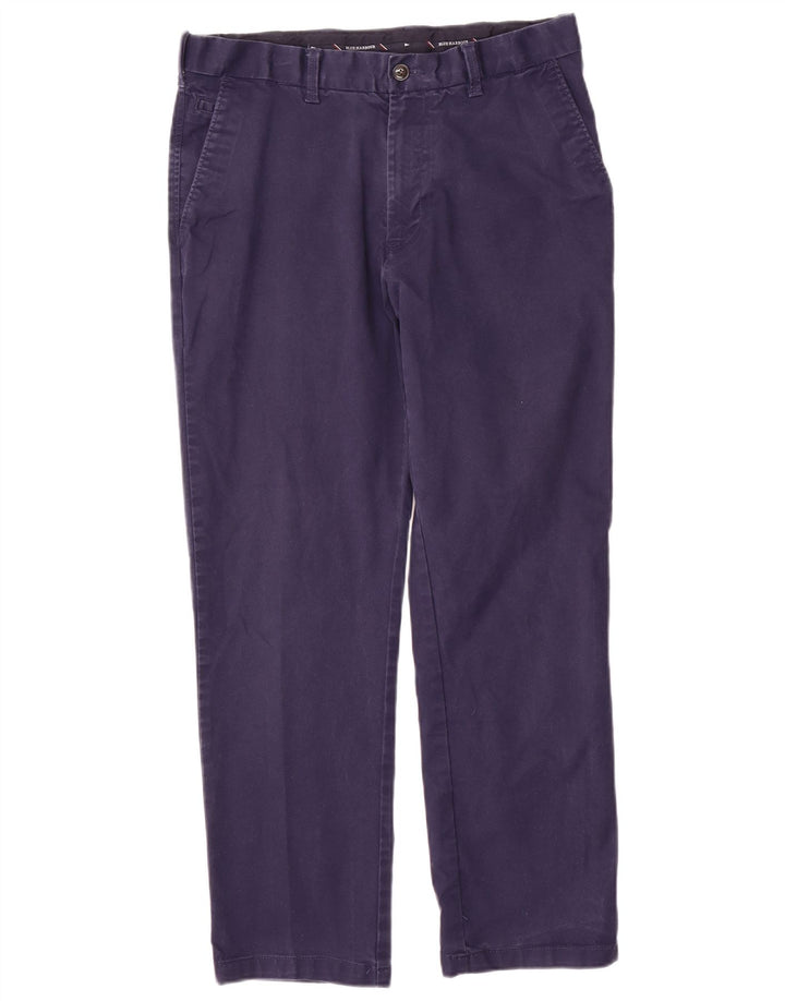 Pantaloni chino obișnuiți Blue Harbour pentru bărbați Marks & Spencer L34 L29 bleumarin