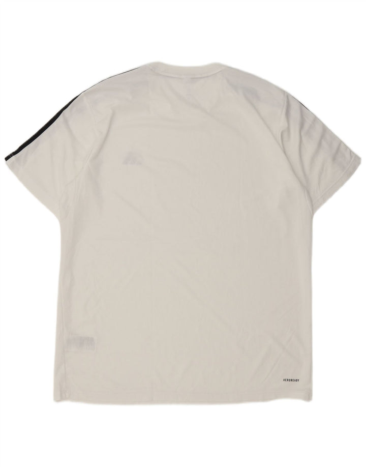 Tricou pentru bărbați Adidas Aeroready Top XL Poliester alb