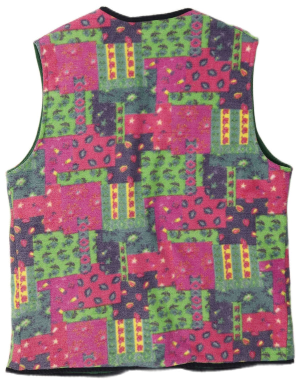 Rifle Gilet reversibil pentru bărbați din fleece UK 40, mare, multicolor, patchwork