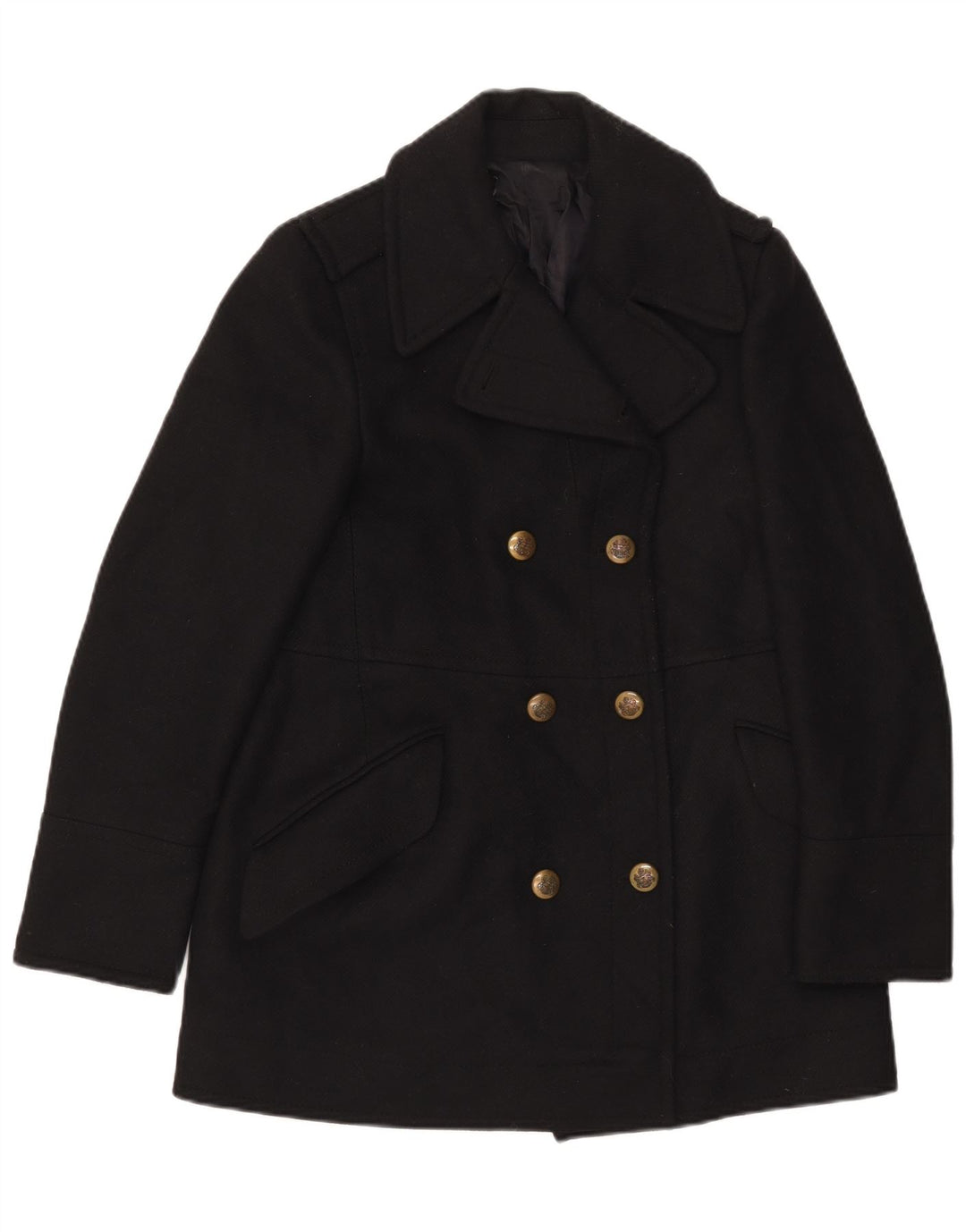 Palton vintage pentru femei UK 14 Medium Black