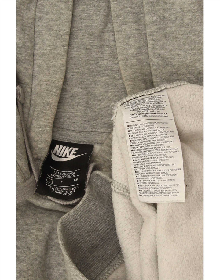 Pulover Nike pentru bărbați, cu capota, mare, gri, bumbac