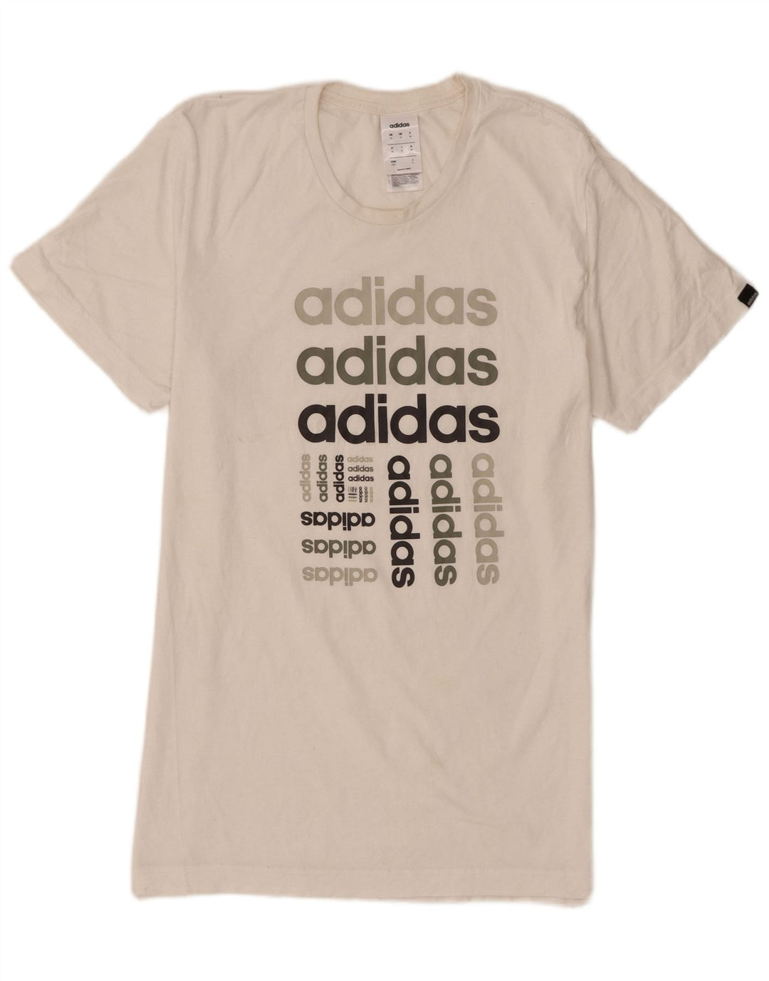 Tricou grafic pentru bărbați Adidas Top Medium White Bumbac