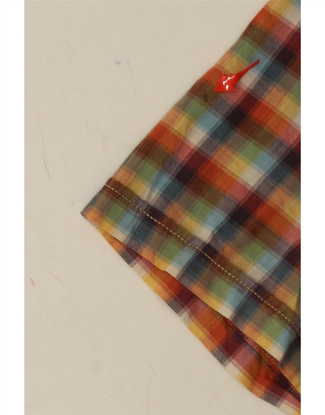 CAMEL ACTIVE Mens Regular Fit Short Sleeve Shirt Large Multicoloured Check Vintage Camel Active and Second-Hand Camel Active from Messina Hembry 