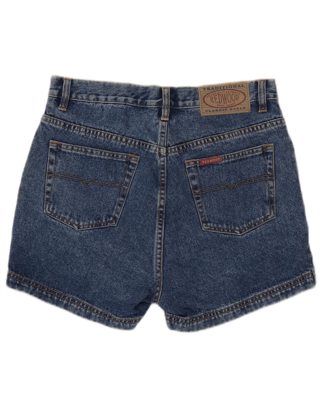 Pantaloni scurți din blugi pentru femei REDWOOD W32, bumbac albastru mare