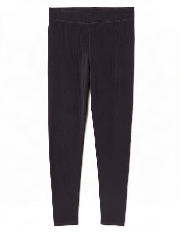 Leggings din velur pentru femei Marks & Spencer UK 18 XL bumbac bleumarin