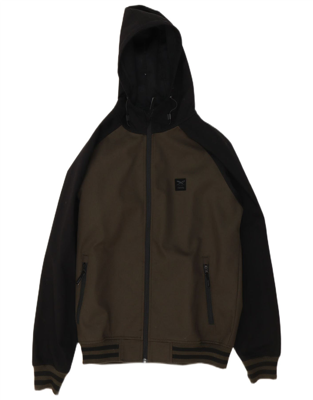 Jachetă bomber pentru bărbați Iriedaily UK 38 Medium Kaki Poliester color bloc